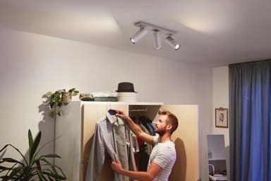 Philips Hue White Ambiance Buratto tredoble spotlys (aluminium)