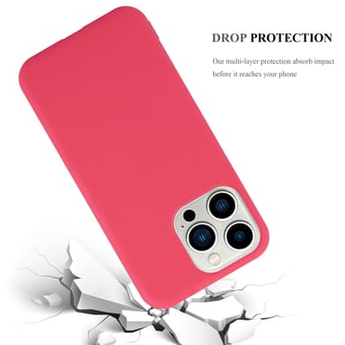 Deksel iPhone 14 PRO MAX Silikon cover (rød)