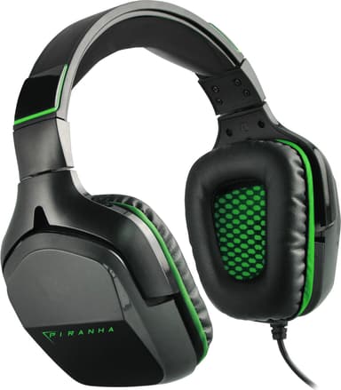 Piranha HX90 gaming headset (sort & grønn)