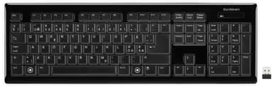 Sandstrøm trådløst tastatur, (sorthvit) Mus og tastatur Sandstrøm Bluetooth tastatur (hvit) Tastatur Elkjøp