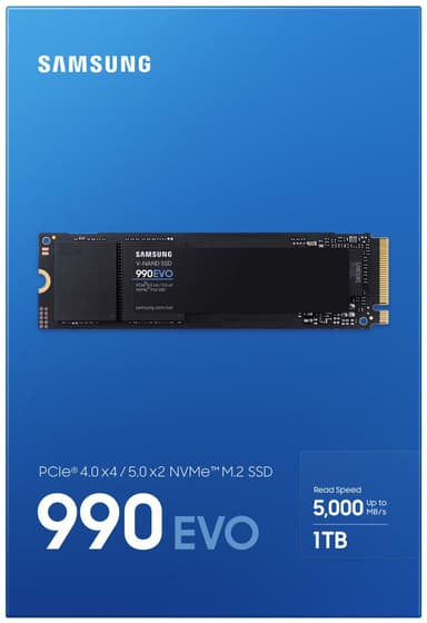Samsung 990 EVO M.2 SSD (1TB)