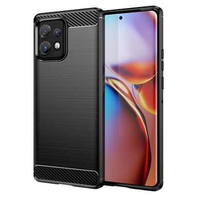 Børstet silikondeksel Motorola Edge 40 Pro - Sort