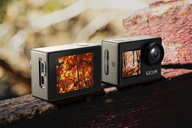 SJCAM SJ4000Dual Screen 4K 30fps Actionkamera, Wifi, Dobbel skjerm, Vanntett skall. bærbar