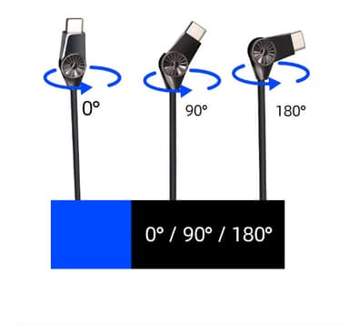 Micro USB-laddningskabel stöd för snabb laddning Sort 1.2 m