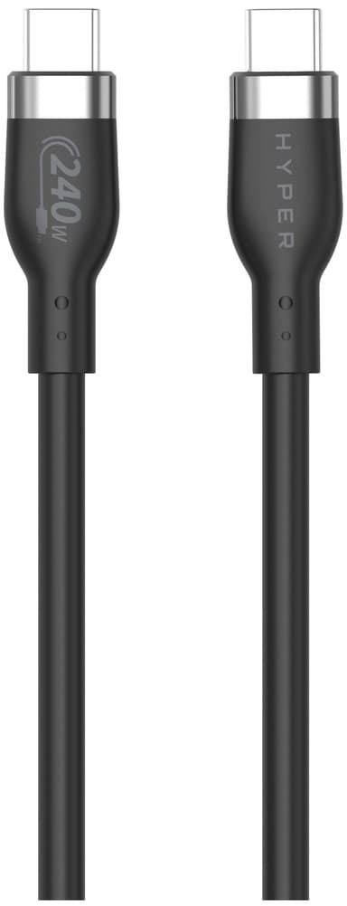 Hyper HyperJuice USB-C til USB-C ladekabel 2 m (sort)