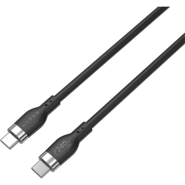 Hyper HyperJuice USB-C til USB-C ladekabel 2 m (sort)