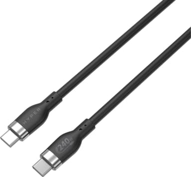 Hyper HyperJuice USB-C til USB-C ladekabel 2 m (sort)