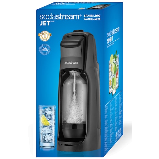 SodaStream Jet kullsyremaskin (metallisk sort) 1012101776