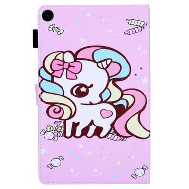 Samsung Galaxy Tab A9 Sammenleggbart Veske Kortholder - Candy Horse