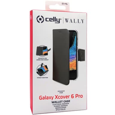 Lommebokveske til Galaxy Xcover6 Pro Svart