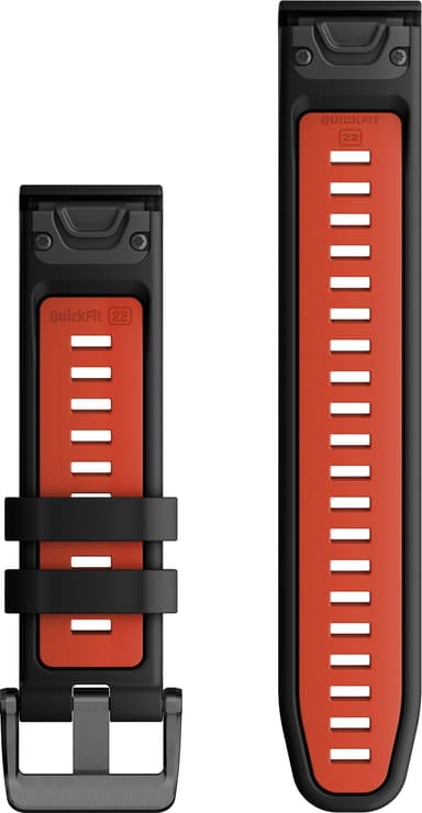 Garmin 22mm QuickFit klokkerem av silikon (rød)