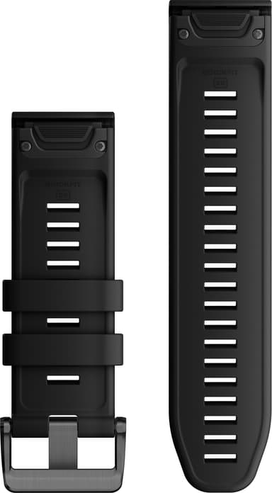 Garmin 26mm QuickFit klokkerem av silikon (sort)