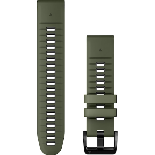 Garmin 22mm QuickFit klokkerem av silikon (grønn/grå)