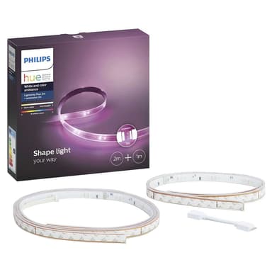 Philips Hue Lightstrip Plus pakke HUESTRIP2A1B Philips Hue Lightstrip Plus pakke HUESTRIP2A1B