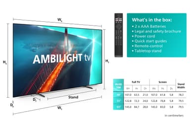 Philips 48" OLED708 4K 120Hz OLED Ambilight TV (2023)