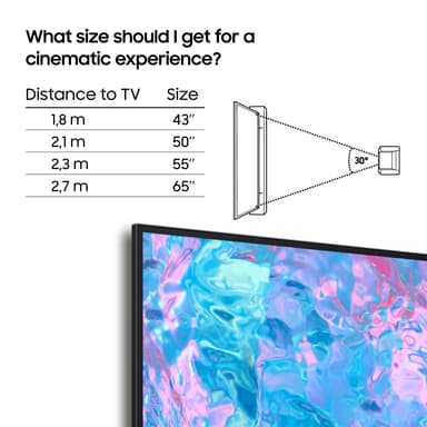 Samsung 43" CU6905 4K TV (2024)