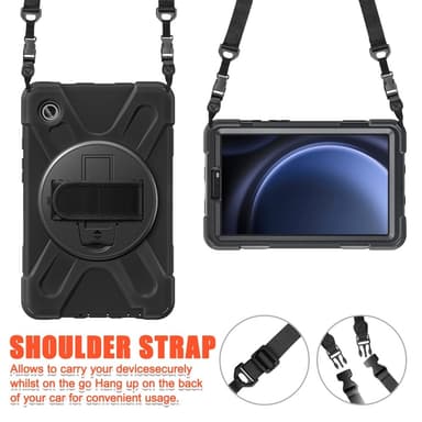 Samsung Galaxy Tab A9 Heavy Duty Armor Veske med Skulderrem