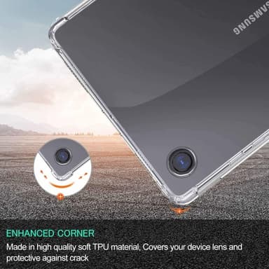 Samsung Galaxy Tab A9 TPU Deksel - Gjennomsiktig