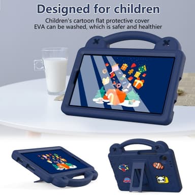 Til Samsung Galaxy Tab A9 EVA Foam Stativdeksel - Mørkeblå