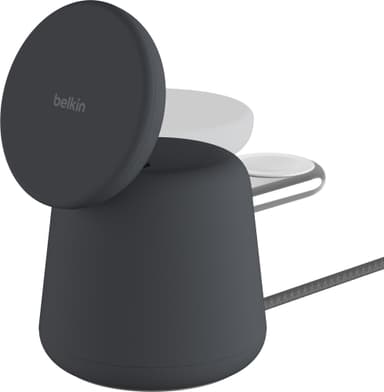 Belkin BoostCharge Pro 2-i-1 MagSafe 15W trådløs lader (sort)