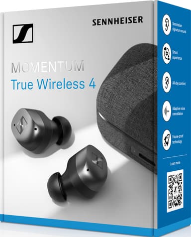 Sennheiser Momentum 4 helt trådløse in-ear hodetelefoner (sort grafitt)