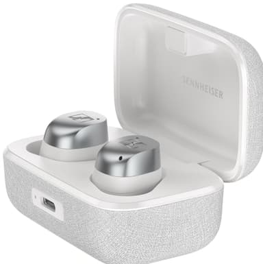Sennheiser Momentum 4 helt trådløse in-ear hodetelefoner (hvit sølv)