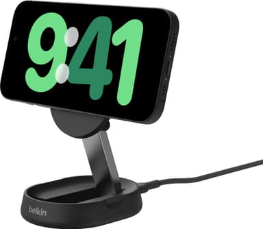 Belkin BoostCharge Pro Qi2 15W magnetisk konvertibel lader (sort)