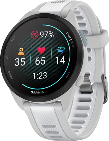 Garmin Forerunner 165 sportsklokke 43mm (hvit)