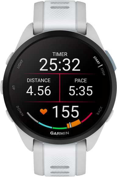 Garmin Forerunner 165 sportsklokke 43mm (hvit)