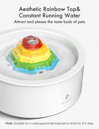 Petlibro Rainbow vannfontene til kjæledyr