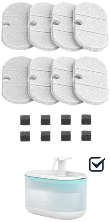 Petlibro Capsule erstatningsfiltre til vannfontene (8-pakning)