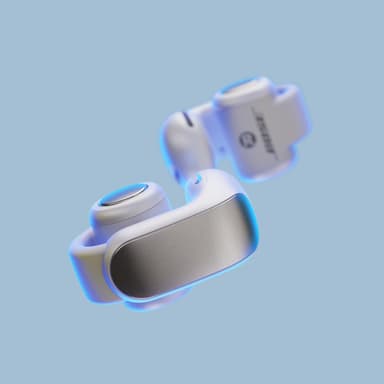 Bose Ultra Open Earbuds trådløse in-ear hodetelefoner (hvit røyk)