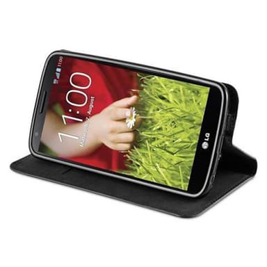 lommebokdeksel LG G2 case (svart)