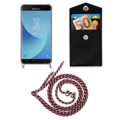Samsung Galaxy J5 2017 Deksel med Halskjede (rød)