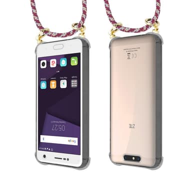 ZTE Blade V8 Deksel med Halskjede (rød)