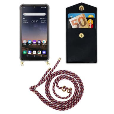 LG K50 Deksel med Halskjede (rød)