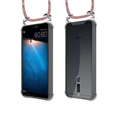Huawei MATE 10 LITE Deksel med Halskjede (rød)