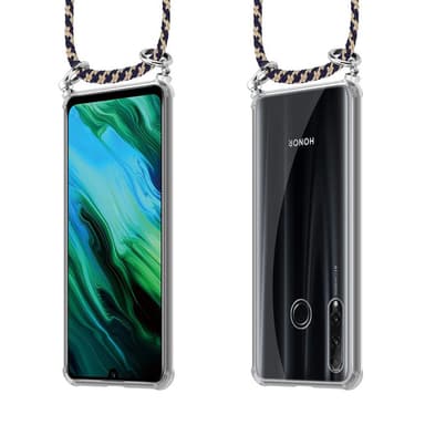 Honor 20e Deksel med Halskjede (blå)
