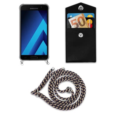 Samsung Galaxy A5 2017 Deksel med Halskjede (blå)