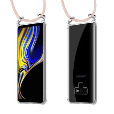 Samsung Galaxy NOTE 9 Deksel med Halskjede (rosa)
