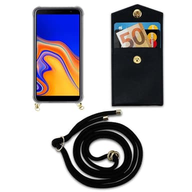 Samsung Galaxy J4 PLUS Deksel med Halskjede (svart)