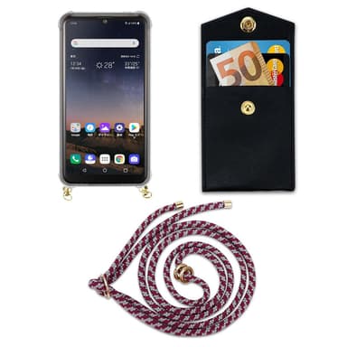 LG K50 Deksel med Halskjede (rød)