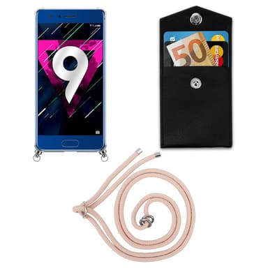 Honor 9 Deksel med Halskjede (rosa)