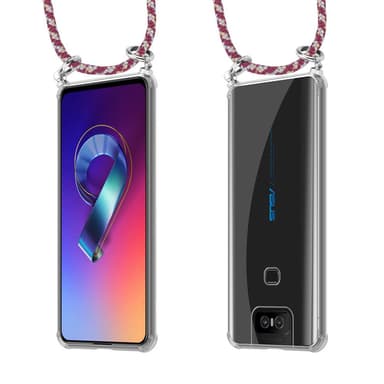 Asus ZenFone 6 Deksel med Halskjede (rød)