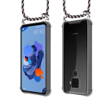 Huawei MATE 30 LITE Deksel med Halskjede (blå)
