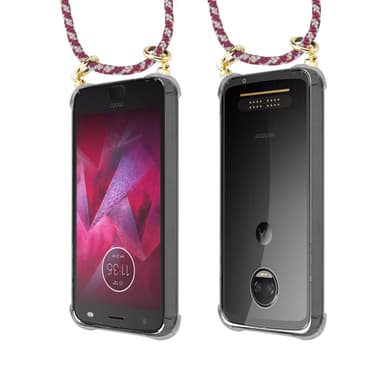 Motorola MOTO Z2 Deksel med Halskjede (rød)