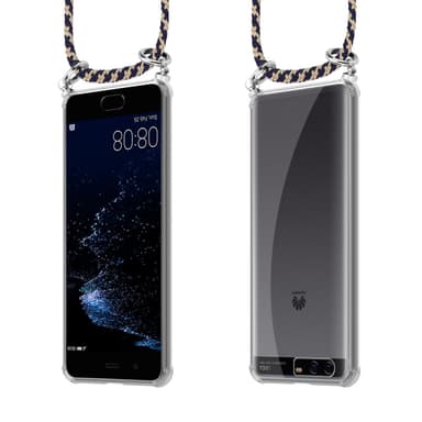 Huawei P10 PLUS Deksel med Halskjede (blå)