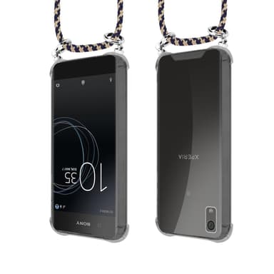 Sony Xperia XA1 PLUS Deksel med Halskjede (blå)