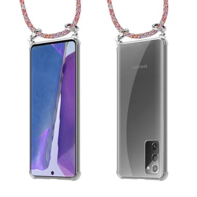 Samsung Galaxy NOTE 20 Deksel med Halskjede (rød)