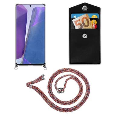 Samsung Galaxy NOTE 20 Deksel med Halskjede (rød)